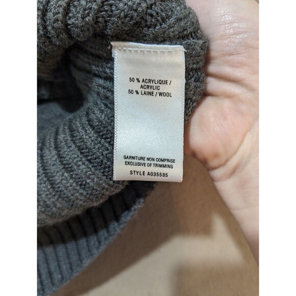 Jacob Women's Gray Wool Cowl Neck Long Sweater Vest Size Medium - Picture 6 of 9